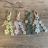 Snap Leather Flower Charm | Bag Flower Charm | Purse Charm | Keychain | Handmade | Solid Color | 9 Colors - Hand crafted, high-quality glove leather cut into colorful flowers. Easy to attach and remove with a snap button to your favorite bag. CHERRYSTONEstyle