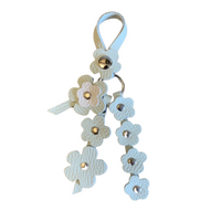 Snap Leather Flower Charm | Bag Flower Charm | Purse Charm | Keychain | Handmade | Solid Color | 9 Colors - Hand crafted, high-quality glove leather cut into colorful flowers. Easy to attach and remove with a snap button to your favorite bag. CHERRYSTONEstyle