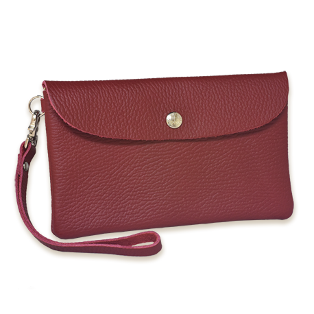 Wristlet Pouch  / Glove Leather / 8 Colors -  Scratch-resistant, this wristlet pouch combines durability with elegance, ideal for everyday use. Simple yet charming, it’s a stylish, versatile choice for longevity　CHERRYSTONEstyle