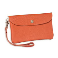 Wristlet Pouch  / Glove Leather / 8 Colors -  Scratch-resistant, this wristlet pouch combines durability with elegance, ideal for everyday use. Simple yet charming, it’s a stylish, versatile choice for longevity　CHERRYSTONEstyle