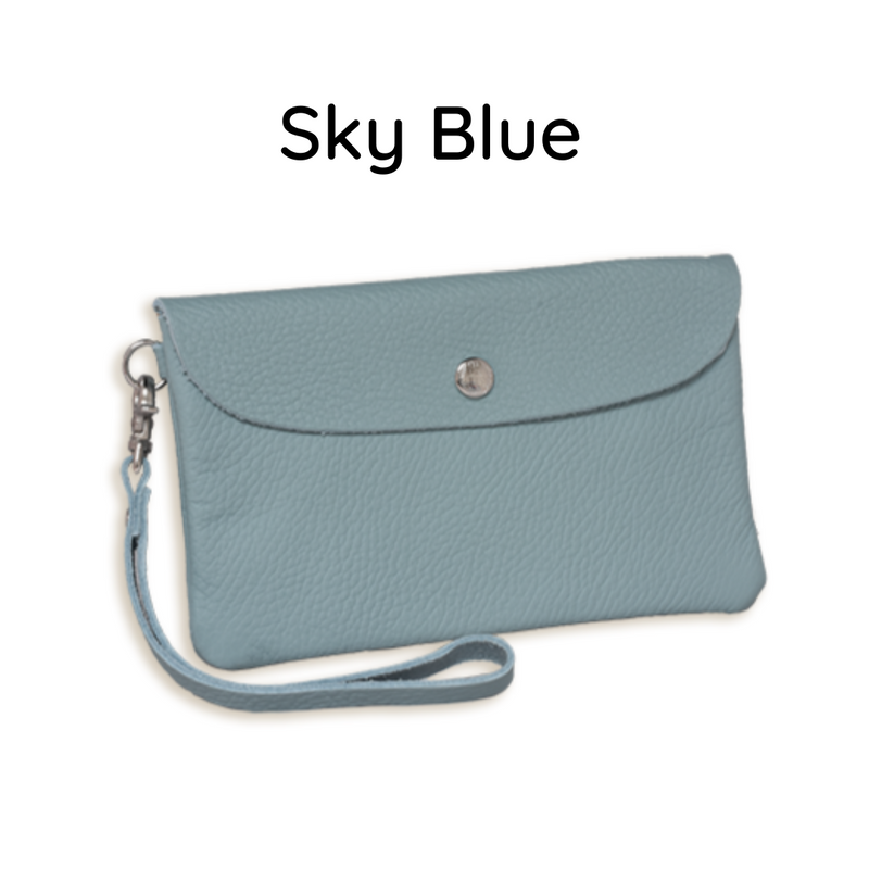 Wristlet Pouch  / Glove Leather / 8 Colors -  Scratch-resistant, this wristlet pouch combines durability with elegance, ideal for everyday use. Simple yet charming, it’s a stylish, versatile choice for longevity　CHERRYSTONEstyle