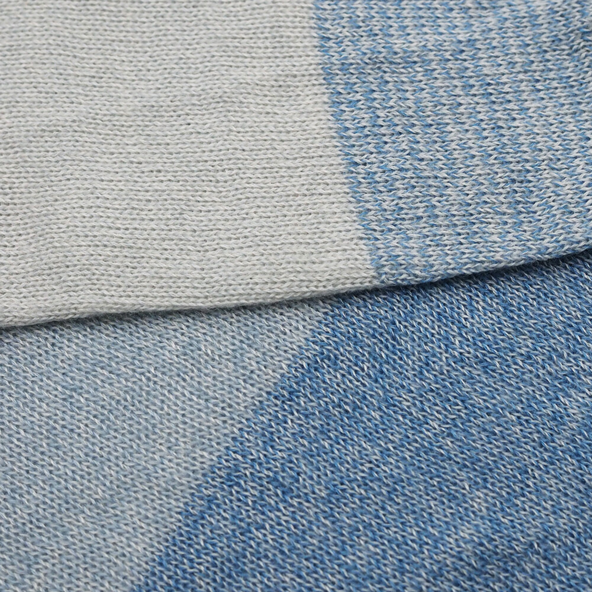 Close-up of blue fabric swatches