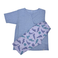 Our Cool, Stretchy, Comfy Lounge T-shirt and Pants Set made from 100% cotton with Japanese-inspired woven fabric. Breathable, sweat-absorbing with a dry-touch texture. Pants have pockets and adjustable waist, T-shirt is moisture-wicking with an A-line cut for easy movement. Travel-friendly, lightweight, and compact—perfect for home relaxation and travel-friendly. 
CHERRYSTONEstyle