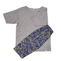 Our Cool, Stretchy, Comfy Lounge Pants and T-shirt Set made from 100% cotton with Japanese-inspired woven fabric. Breathable, sweat-absorbing with a dry-touch texture. Pants have pockets and adjustable waist, T-shirt is moisture-wicking with an A-line cut for easy movement. Travel-friendly, lightweight, and compact—perfect for home relaxation and travel-friendly. 
CHERRYSTONEstyle