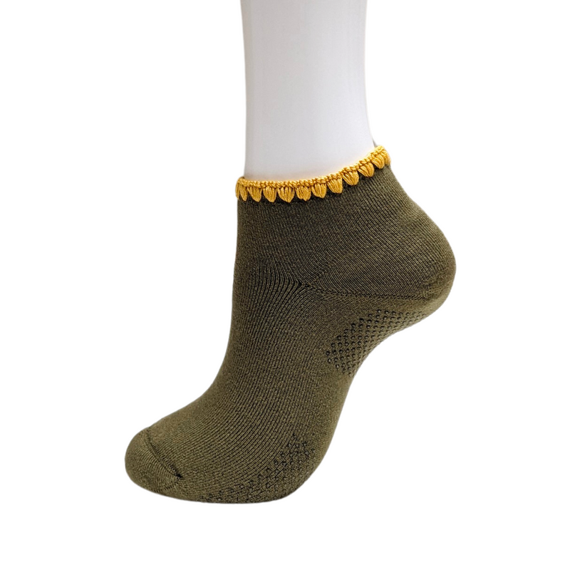 Handcrafted Silk Blend Slipper Socks With Grips Unisex - CHERRYSTONEstyle