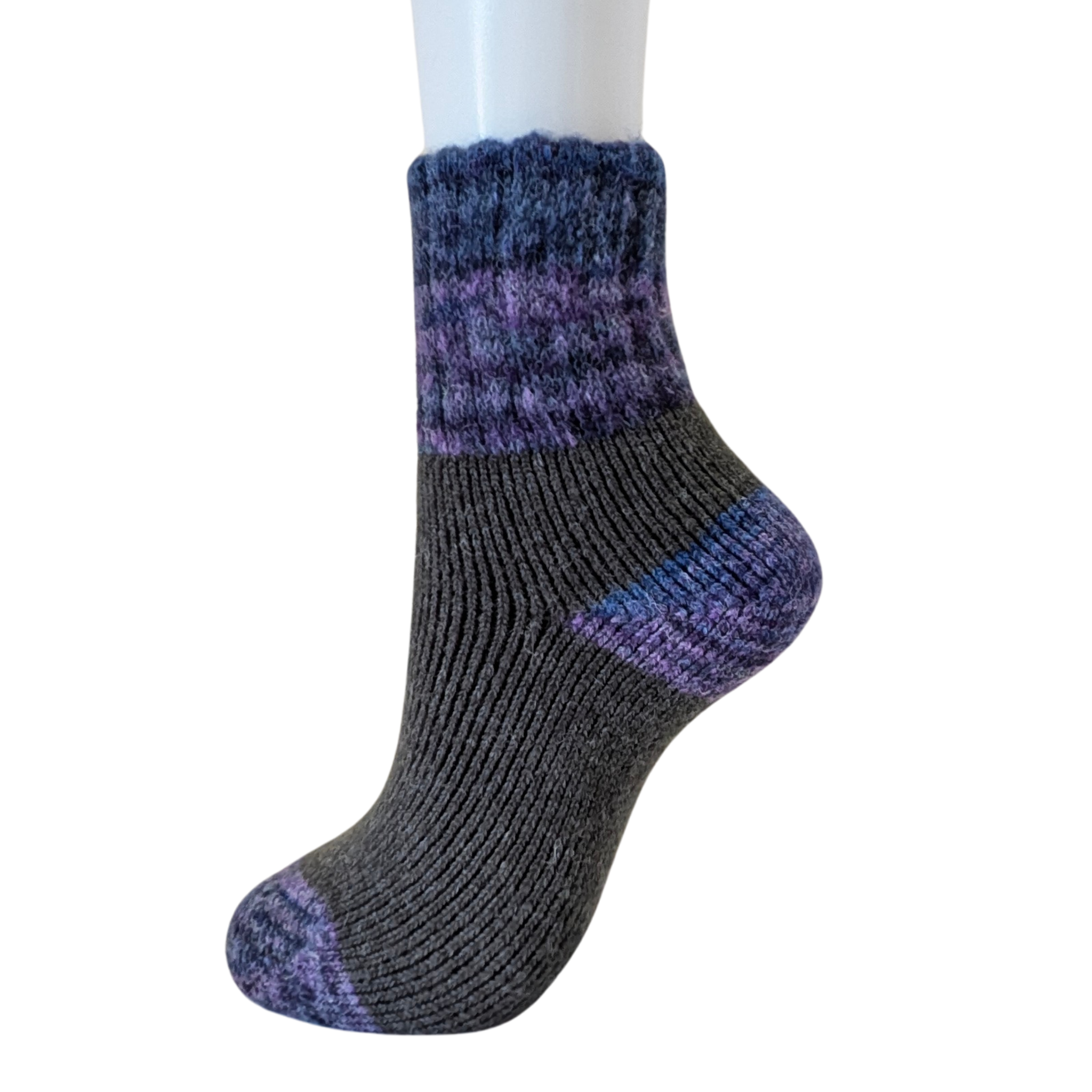 Thermal Gradient Color Crew Socks with gradient-dyed cuffs, plush lining, and cozy fit in fall/winter colors.| Medium | 4 colors available | CHERRYSTONEstyle