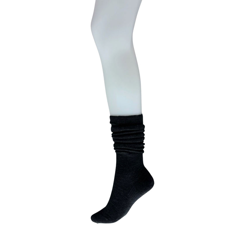 Wool-everyday-knee-high-socks offer a soft touch and warmth. Designed to stay in place with a special heel design, relaxed fit, and stretchable cuff for added comfort. CHERRYSTONEstyle