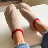 Handcrafted Wool Slipper Socks | With Grips | Medium.  Warm & cozy, luxurious merino wool, perfect gifts and great companions for travels. CHERRYSTONEstyle