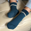 Slipper Cuff Socks With Grips, warm & cozy, luxurious merino wool, perfect gifts and great companions for travels, Handmade, CHERRYSTONEstyle