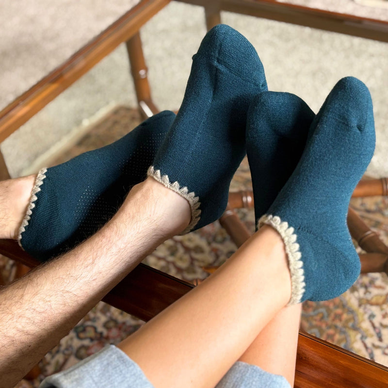 Handcrafted Wool Slipper Socks | Medium. Warm & cozy, luxurious merino wool, perfect gifts and great companions for travels. CHERRYSTONEstyle