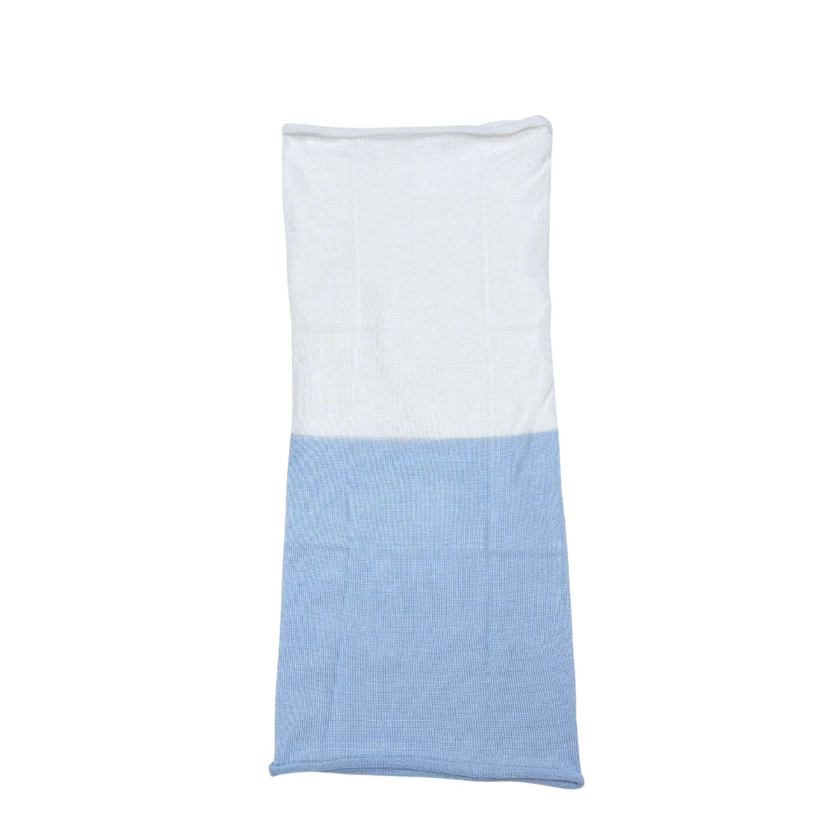 100% Silk Neck Warmer Light Blue