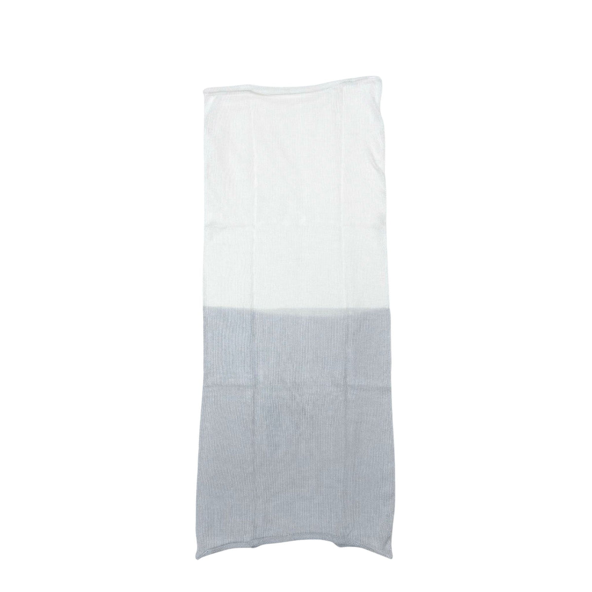 100% Silk Neck Warmer Light Gray