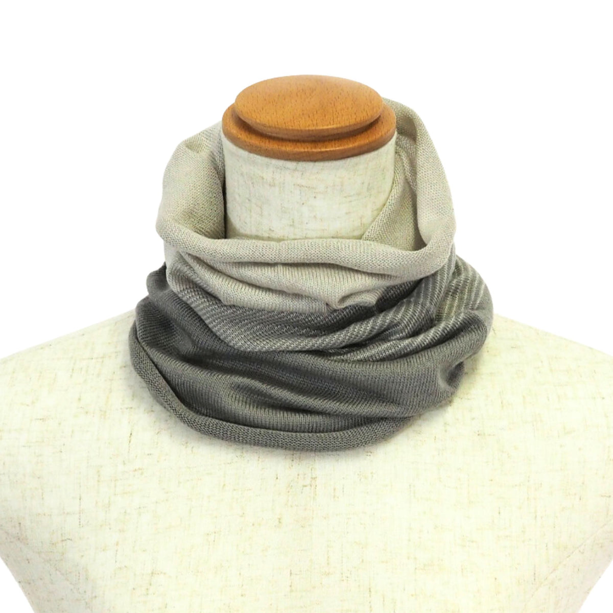 Neck warmer on a mannequin with a white background