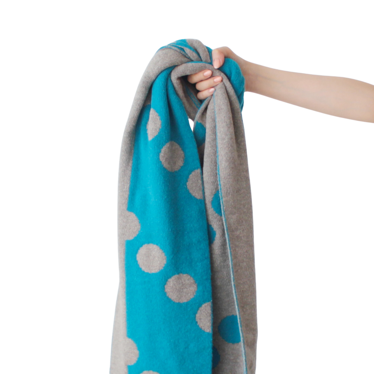 Thermal Self-Heating Reversible Dots Scarf - CHERRYSTONEstyle