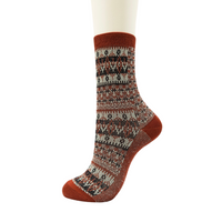 Nordic Jacquard Crew. Nordic Jacquard patterned socks are made from a cozy wool blend. These versatile, soft-textured socks are ideal for both office and casual wear, offering a stylish touch and comfortable fit for any occasion. CHERRYSTONEstyle