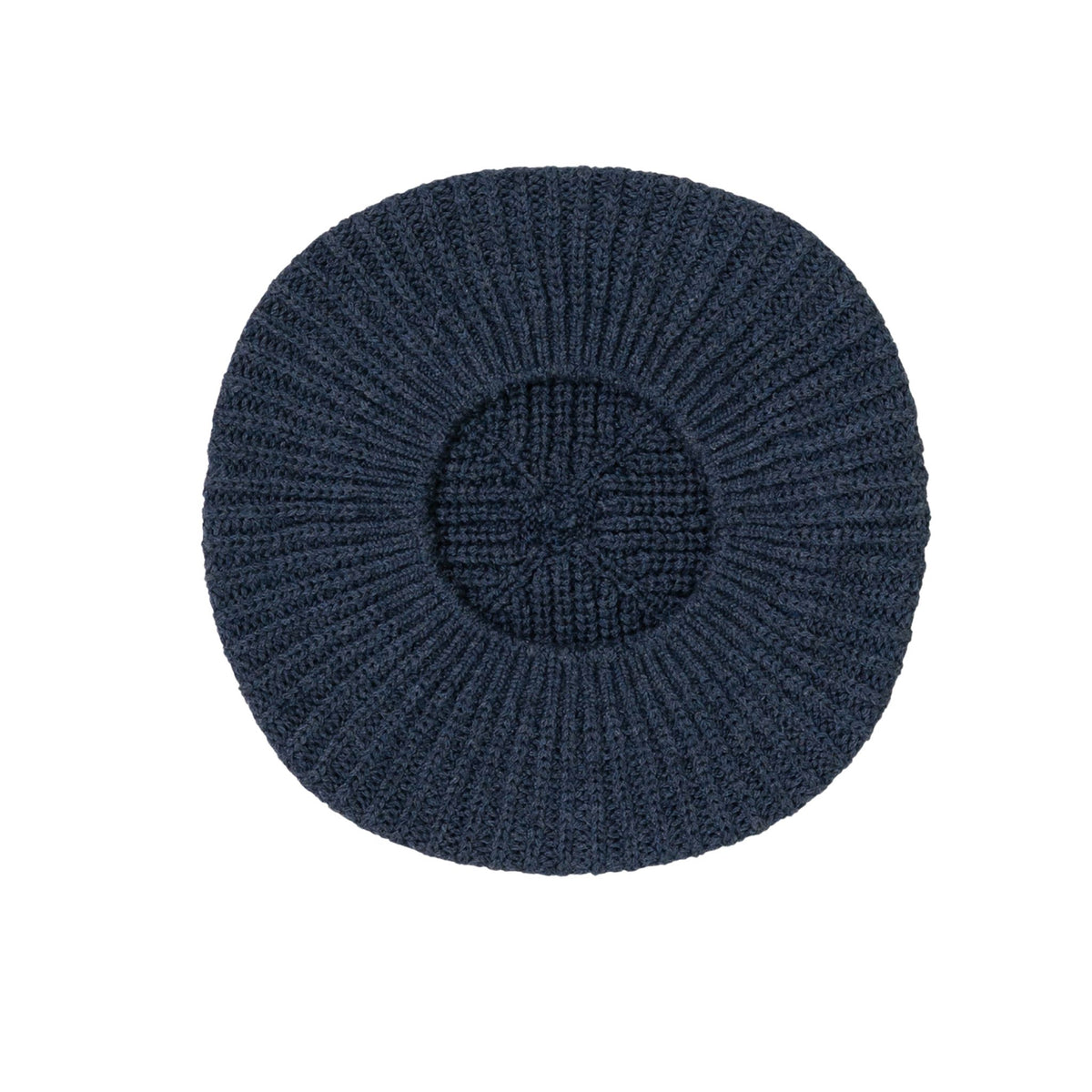 Silk cotton beret with a textured pattern on a white background