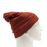 3-Way Versatile Cotton Beanie.Made from 100% breathable cotton gauze, featuring a soft and lightweight design. This beanie can be transformed into a neck warmer, face mask, turban, or headband.
CHERRYSTONEstyle