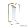 PIKE Stand Brass Vase | Square or Circle - CHERRYSTONEstyle