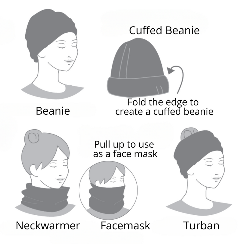 3-Way Versatile Cotton Beanie.Made from 100% breathable cotton gauze, featuring a soft and lightweight design. This beanie can be transformed into a neck warmer, face mask, turban, or headband.
CHERRYSTONEstyle