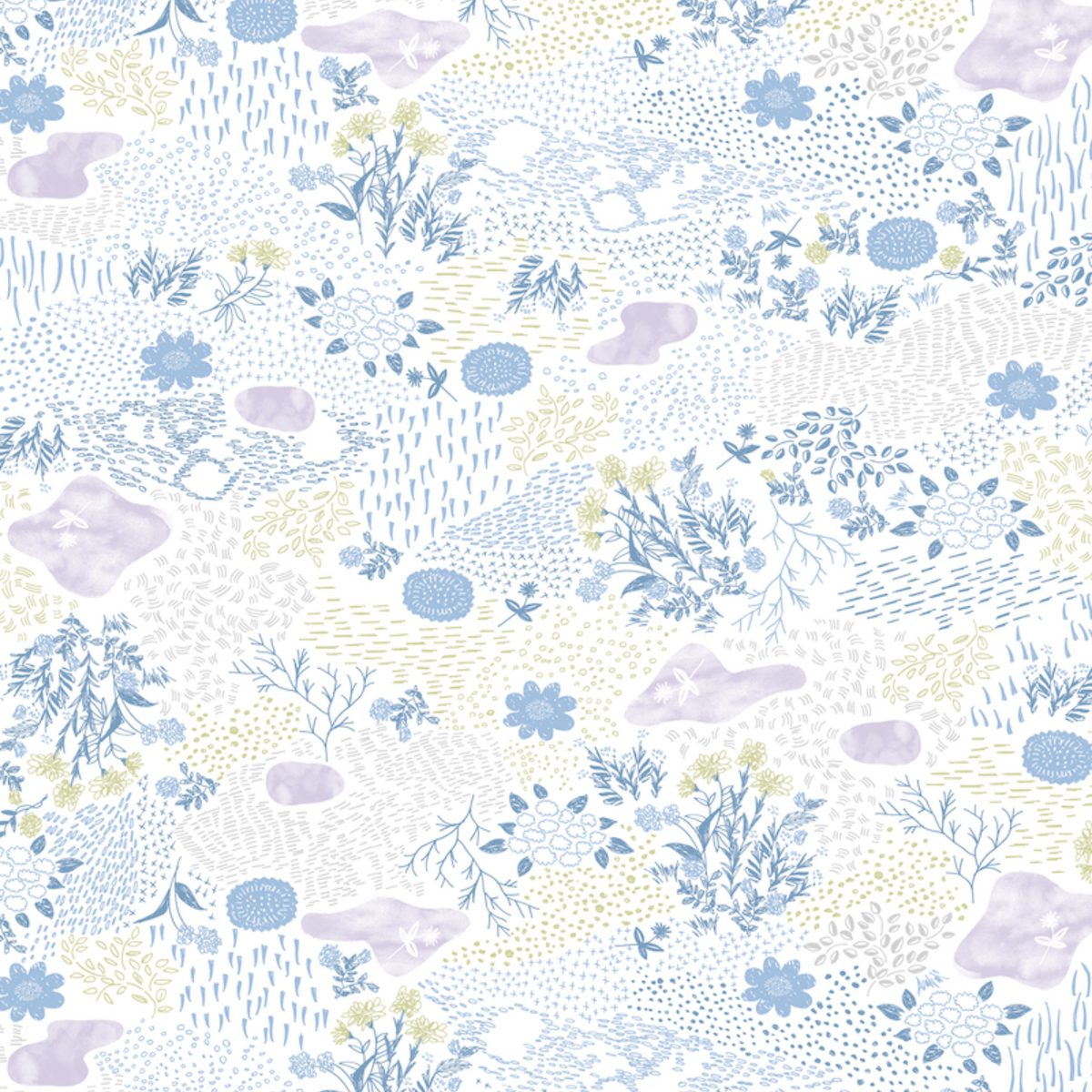 UPF 30+ Handwoven Cooling Fabric Linen Scarf on Loom | Antibacterial Cool Touch Flower Garden 
CHERRYSTONEstyle