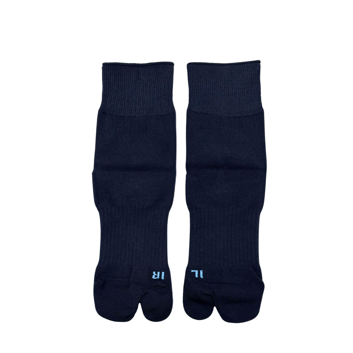 Cotton blend tabi socks with a traditional split-toe design, black