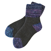 Thermal Gradient Color Crew Socks with gradient-dyed cuffs, plush lining, and cozy fit in fall/winter colors.| Medium | 4 colors available | CHERRYSTONEstyle