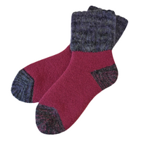 Thermal Gradient Color Crew Socks with gradient-dyed cuffs, plush lining, and cozy fit in fall/winter colors.| Medium | 4 colors available | CHERRYSTONEstyle