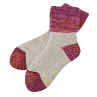 Thermal Gradient Color Crew Socks with gradient-dyed cuffs, plush lining, and cozy fit in fall/winter colors.| Medium | 4 colors available | CHERRYSTONEstyle