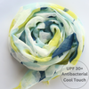 UPF 30+ Handwoven Cooling Fabric Linen Scarf on Loom | Flower Bouquet - CHERRYSTONEstyle