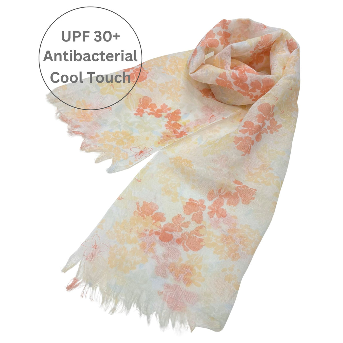 UPF 30+ Handwoven Cooling Fabric Linen Scarf on Loom | Antibacterial Cool Touch 
CHERRYSTONEstyle