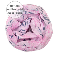 UPF 30+ Handwoven Cooling Fabric Linen Scarf on Loom | Antibacterial Cool Touch Mimosa Bouquet - Light Purple
CHERRYSTONEstyle