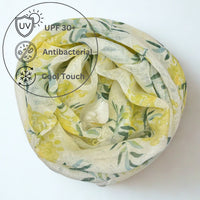 UPF 30+ Handwoven Cooling Fabric Linen Scarf on Loom | Antibacterial Cool Touch Mimosa Bouquet - Light Yellow
CHERRYSTONEstyle