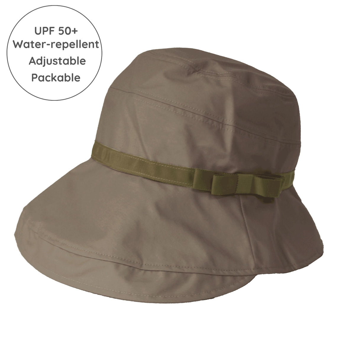 UPF50+ Water-repellent Packable Sun Hat- Olive 
CHERRYSTONEstyle