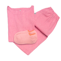 Valentine's Day Special Set | Lounge T-Shirt & Pants with Handcrafted Slipper Socks