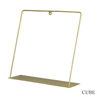 Wall Brass Shelf | Globe, Cube, or Triangle - CHERRYSTONEstyle