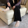 SPECIAL DEAL! 2 PAIRS | Organic Cotton Slipper Socks with Fuzzy Trim | 2 Colors - CHERRYSTONEstyle