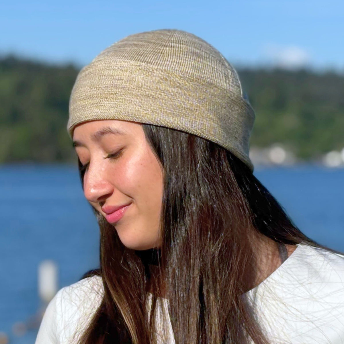 100% Silk Beanie - CHERRYSTONE