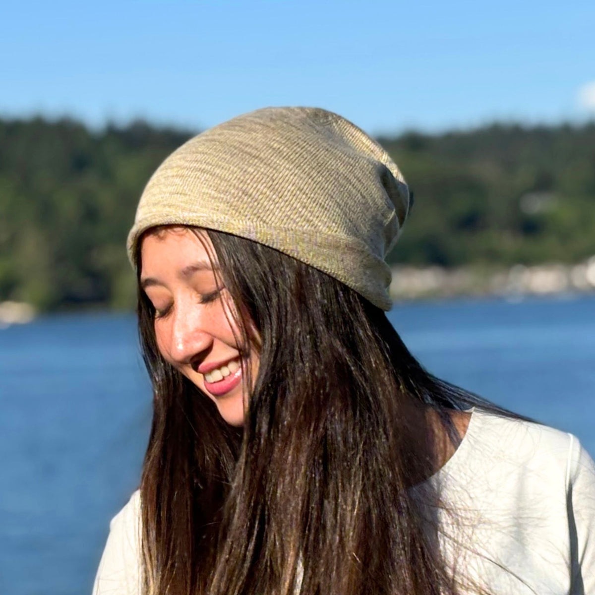 100% Silk Beanie - CHERRYSTONE