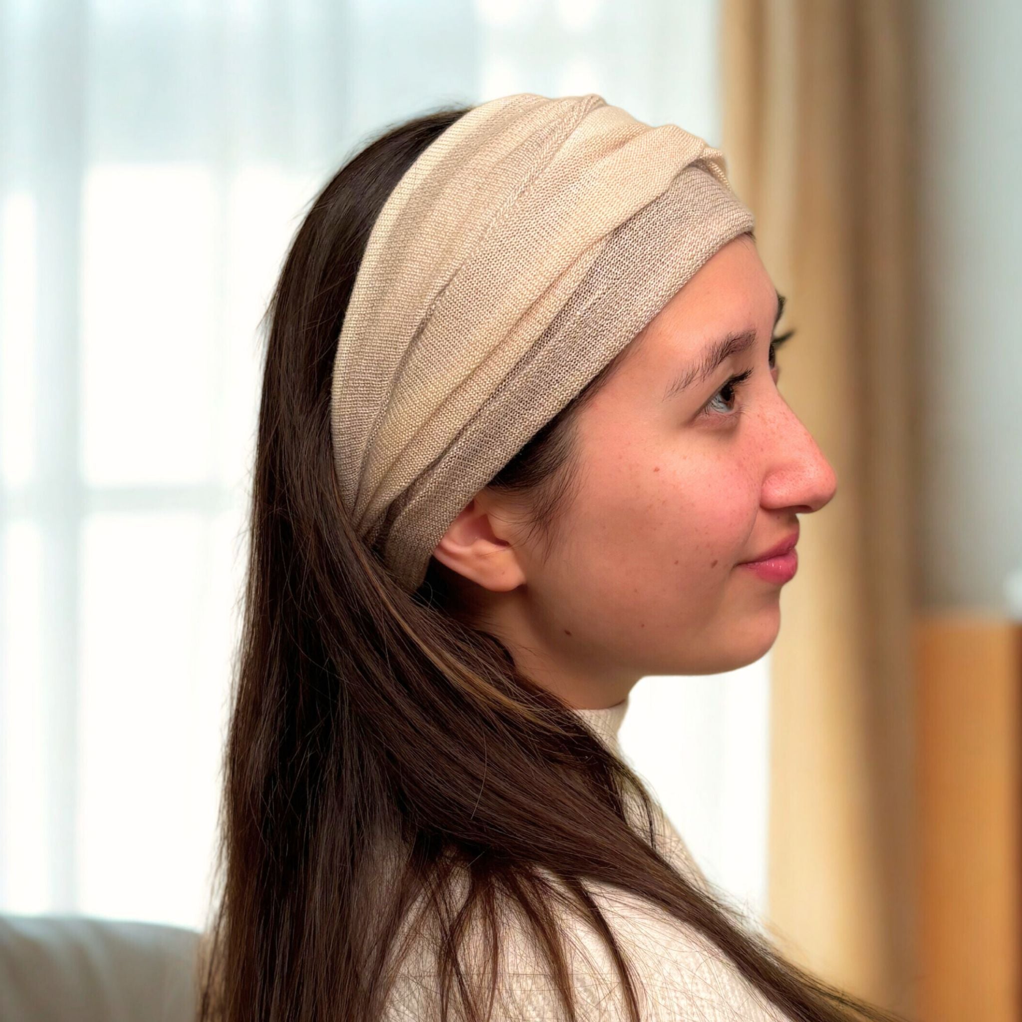 Luxurious 100% Silk Gradient Neck Warmer | Versatile & Lightweight