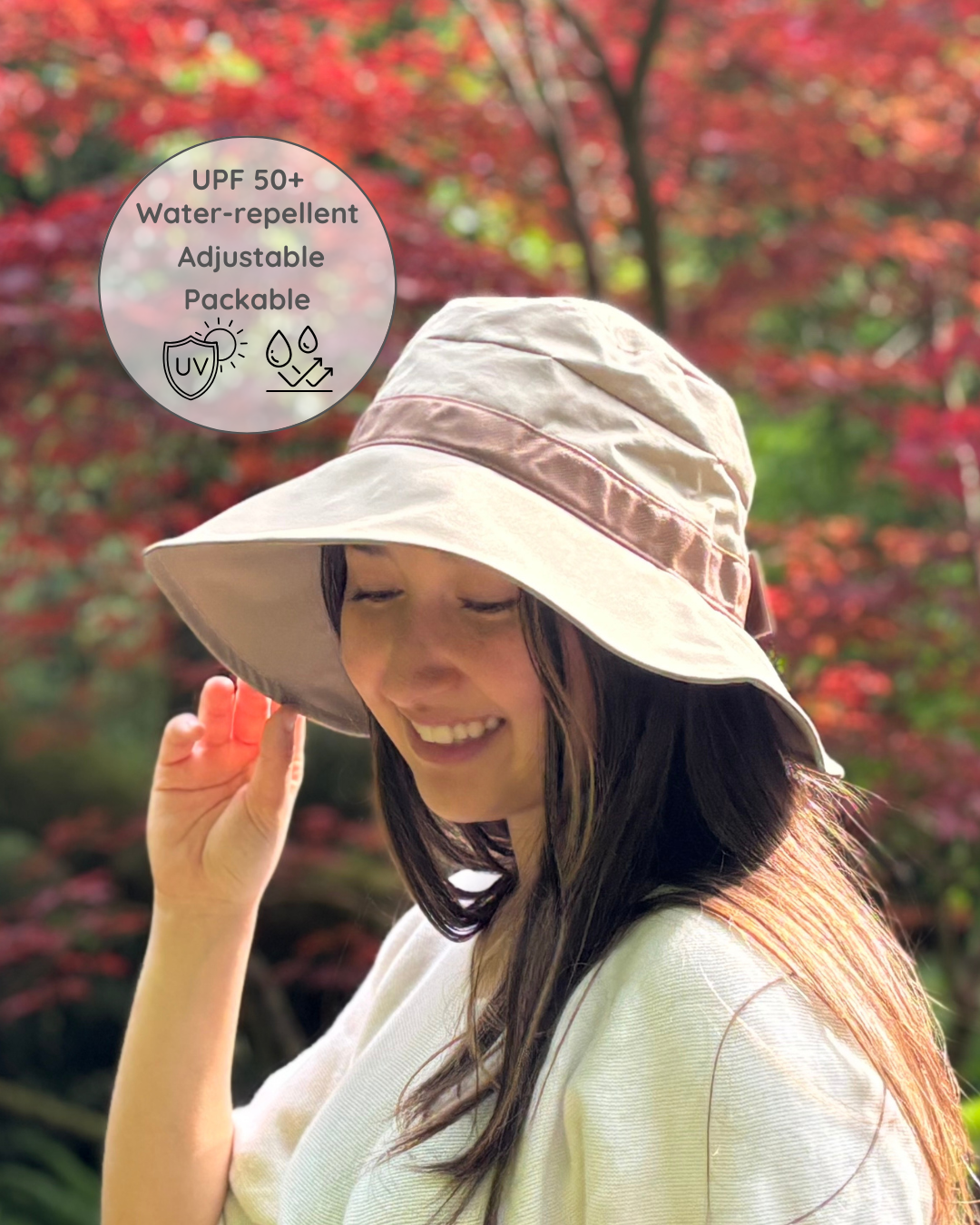 UPF50+ Packable Easy Fit Hat | Visor-Back - CHERRYSTONE