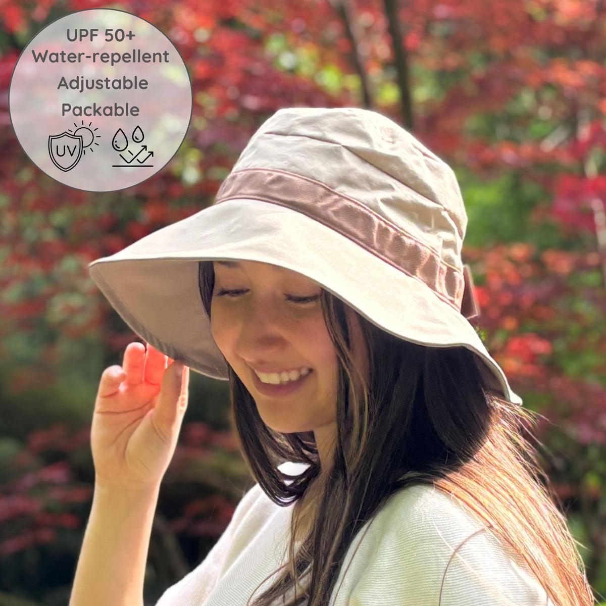 UPF50+ Packable Easy Fit Hat | Visor-Back - CHERRYSTONE