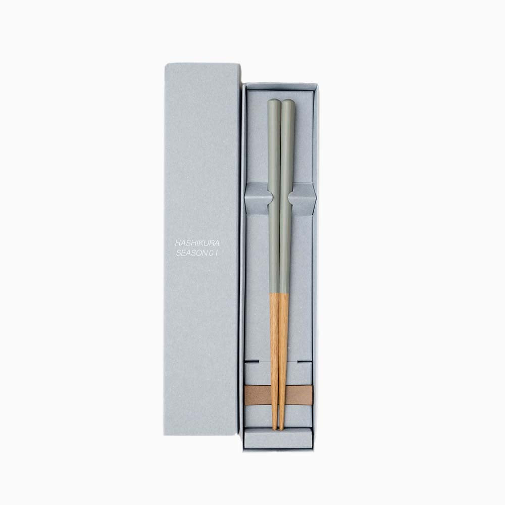 Hashikura Season 01 | Kumoiro (Sage Green) with Chopstick Holder - CHERRYSTONE