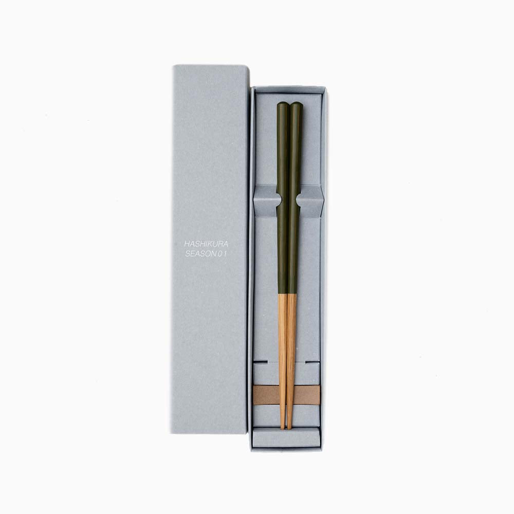 Hashikura Season 01 | Miruiro (Dark Green) with Chopstick Holder - CHERRYSTONE