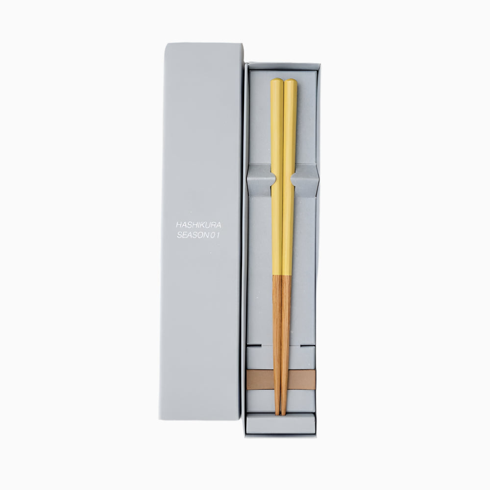 Hashikura Season 01 | Tsukiiro (Yellow) with Chopstick Holder - CHERRYSTONE
