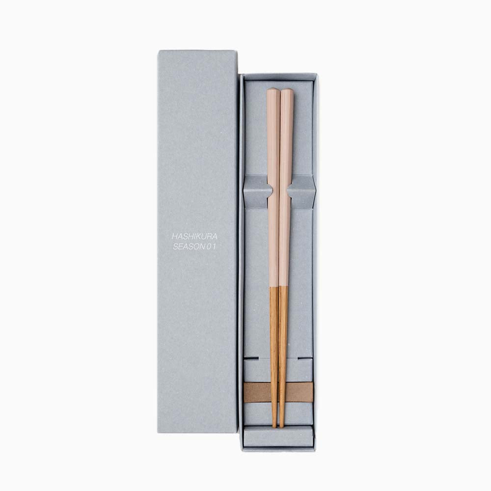 Hashikura Season 01 | Kazeiro (Light Pink) with Chopstick Holder - CHERRYSTONE