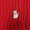 Organic Cotton Everyday Crew Socks with cozy feel, featuring cute cat embroidery. Available in Navy, Gray, or Red, these socks make a perfect gift.
CHERRYSTONEstyle