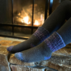 Thermal Gradient Color Crew Socks with gradient-dyed cuffs, plush lining, and cozy fit in fall/winter colors. | Medium | 4 colors available | CHERRYSTONEstyle