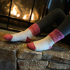 Thermal Gradient Color Crew Socks with gradient-dyed cuffs, plush lining, and cozy fit in fall/winter colors. | Medium | 4 colors available | CHERRYSTONEstyle