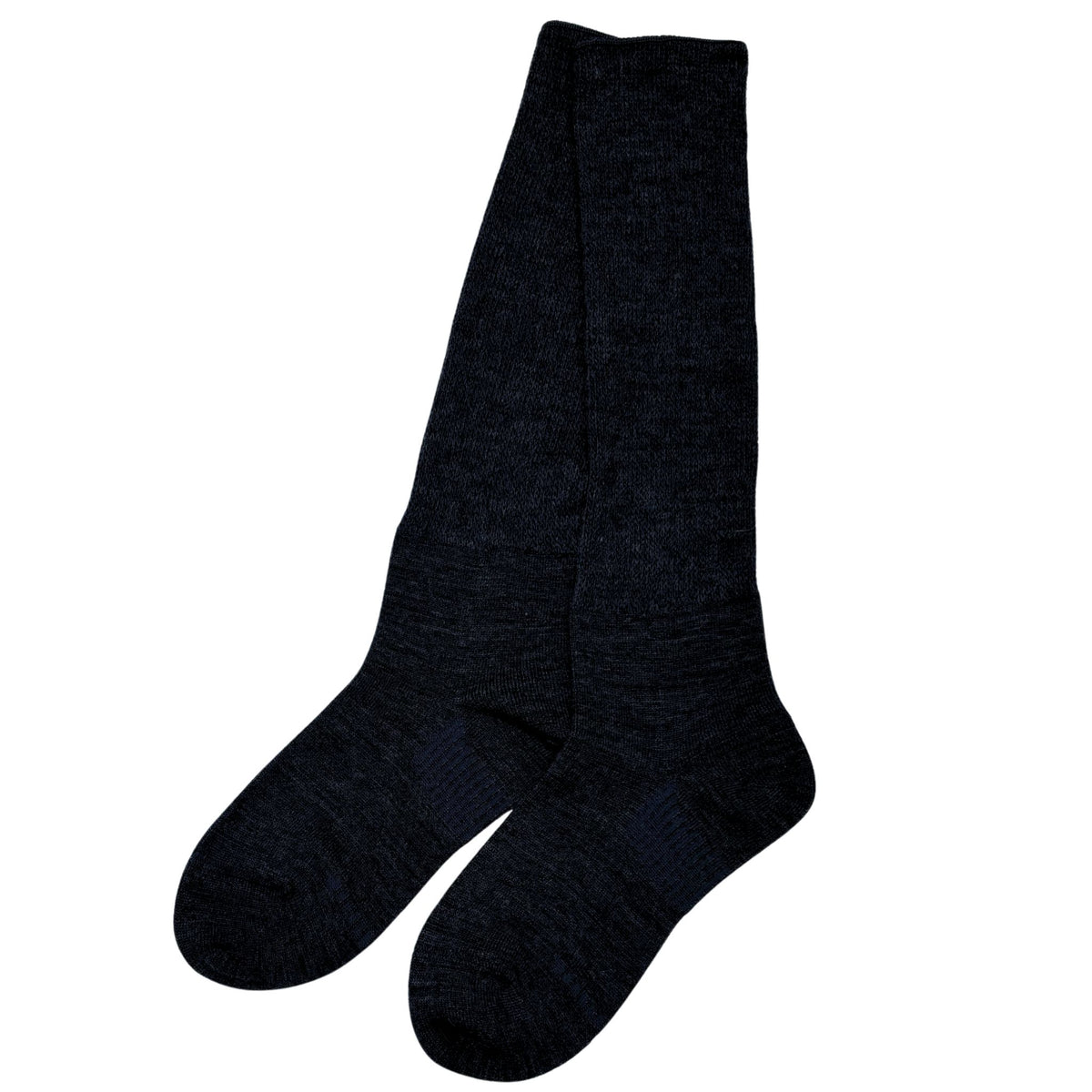 Wool-everyday-knee-high-socks offer a soft touch and warmth. Designed to stay in place with a special heel design, relaxed fit, and stretchable cuff for added comfort. CHERRYSTONEstyle