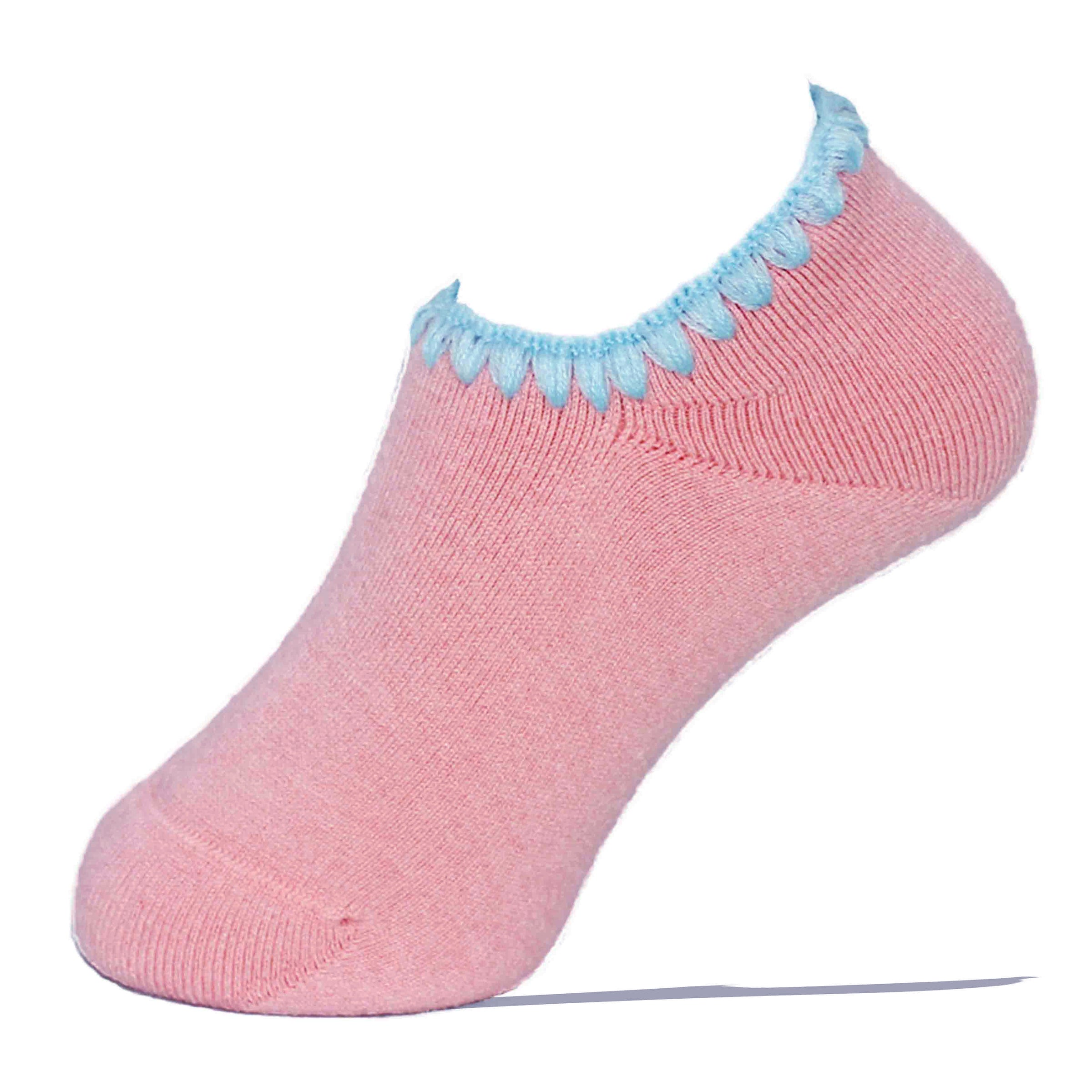CHERRYSTONE® Slipper Socks | Candy Color with Grips | Peach - CHERRYSTONE by MARKET TO JAPAN LLC